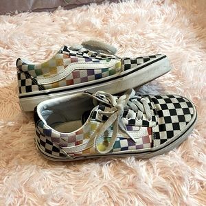 Kids Size 3 Checkered Vans